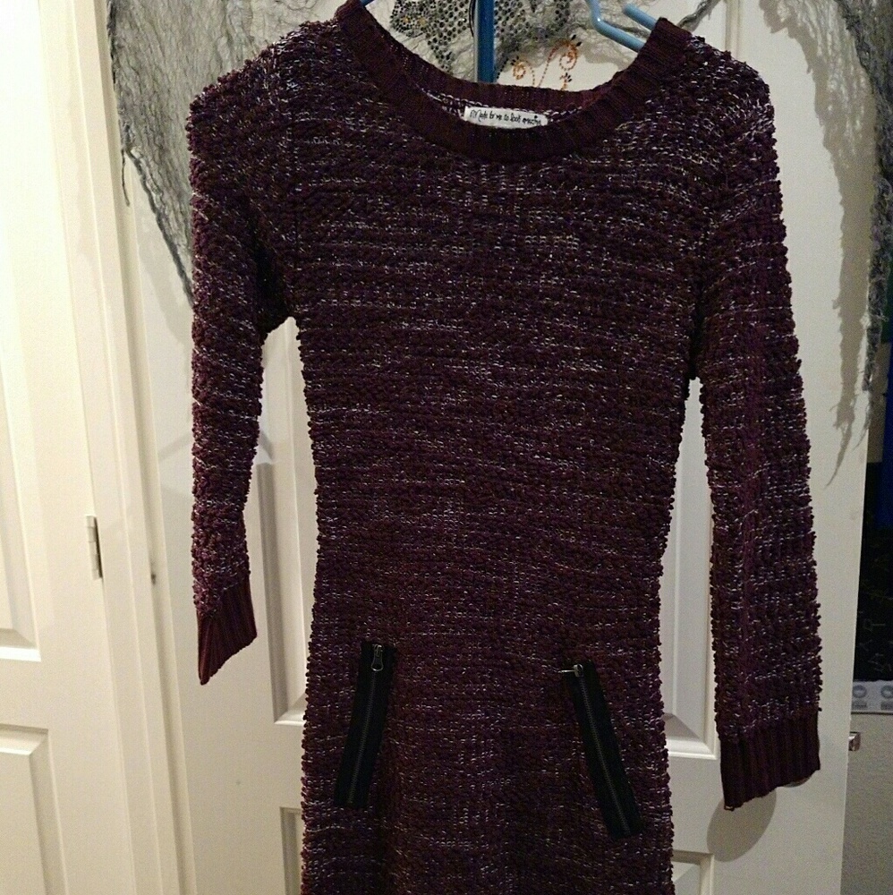 Made to Look Amazing Knit Zipper Dress